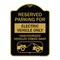 Signmission Reserved Parking for Electric Vehicle Only Unauthorized Vehicles Towed Away, A-DES-BG-1824-23113 A-DES-BG-1824-23113 - alternate 1